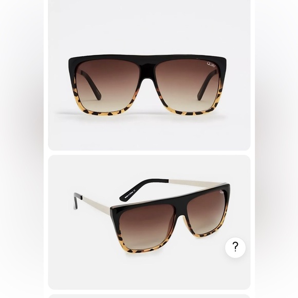 Quay Australia Sunglasses X Desi Perkins OTL II Black Tort/Brown Fade - Picture 1 of 4